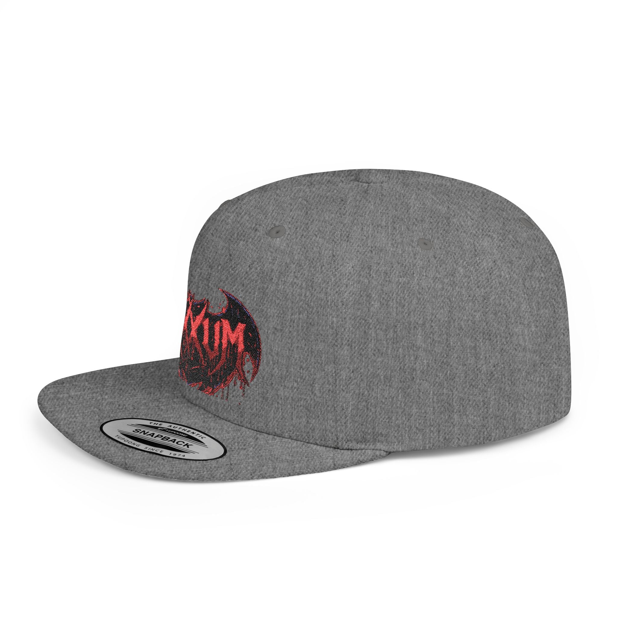 Dripping Bat Logo Snapback | RXXUM Flat Bill Cap