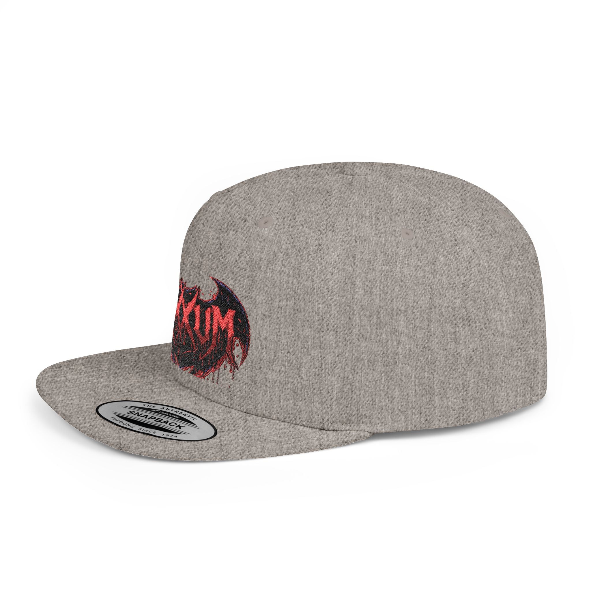 Dripping Bat Logo Snapback | RXXUM Flat Bill Cap