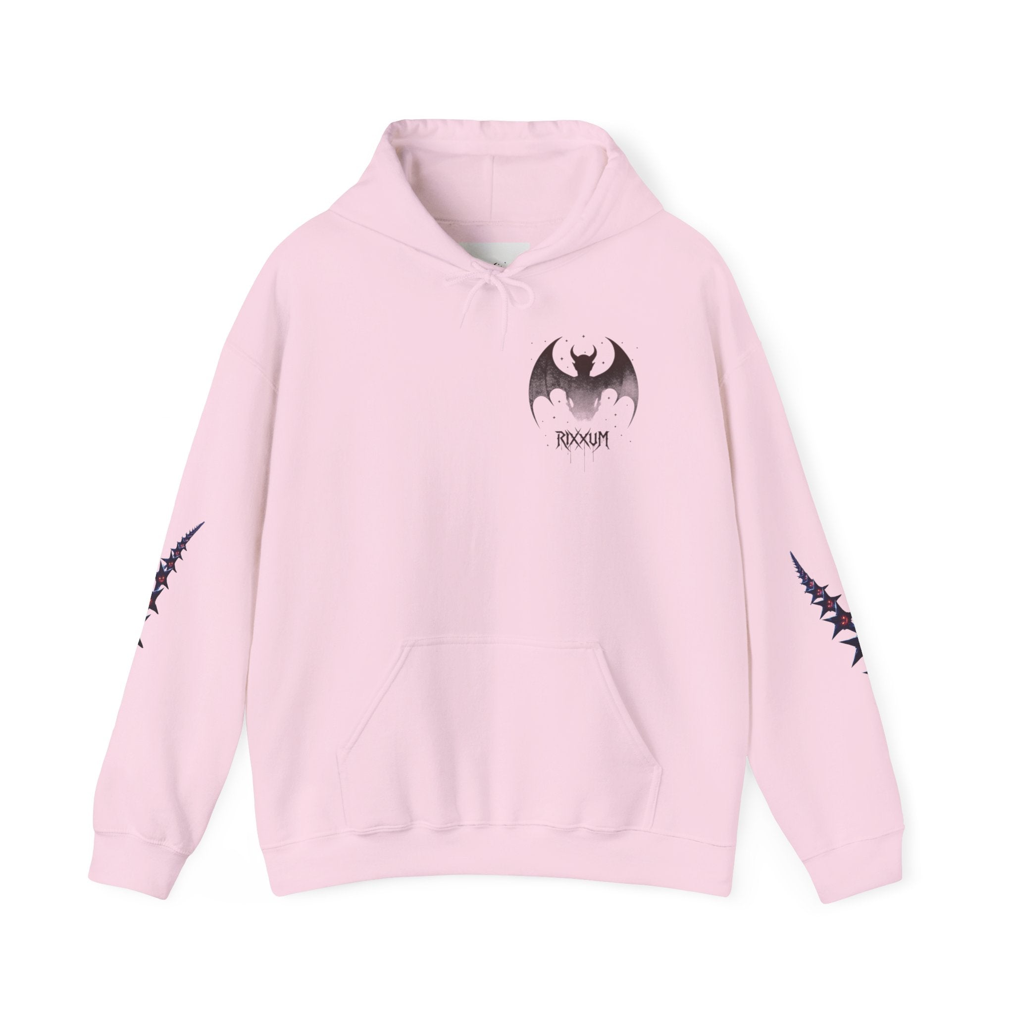 RXXUM Signature Bat Hoodie | Gothic Art Pullover Sweatshirt