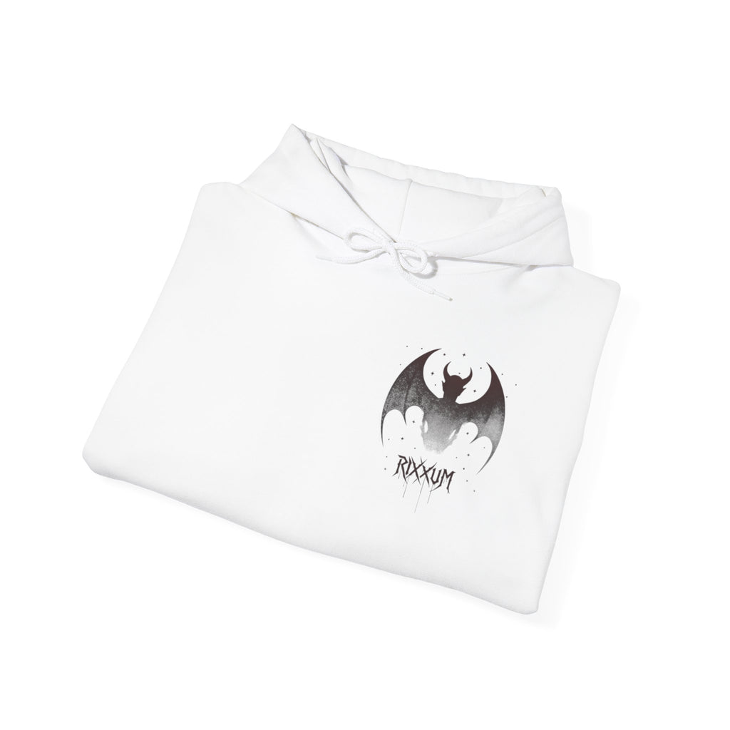 RXXUM Signature Bat Hoodie | Gothic Art Pullover Sweatshirt