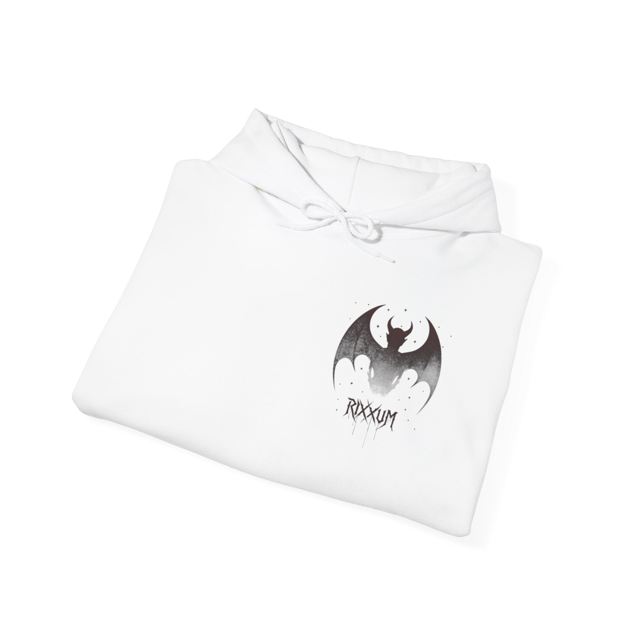 RXXUM Signature Bat Hoodie | Gothic Art Pullover Sweatshirt