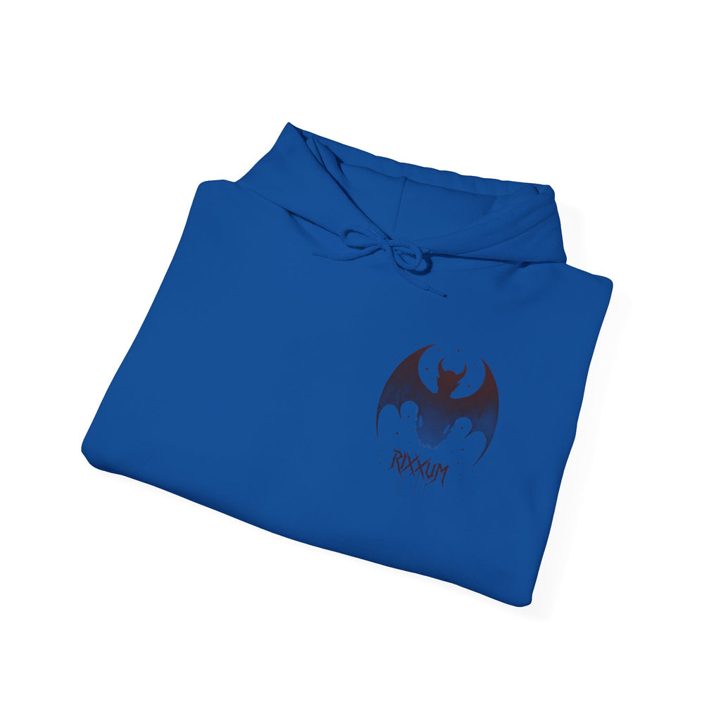 RXXUM Signature Bat Hoodie | Gothic Art Pullover Sweatshirt
