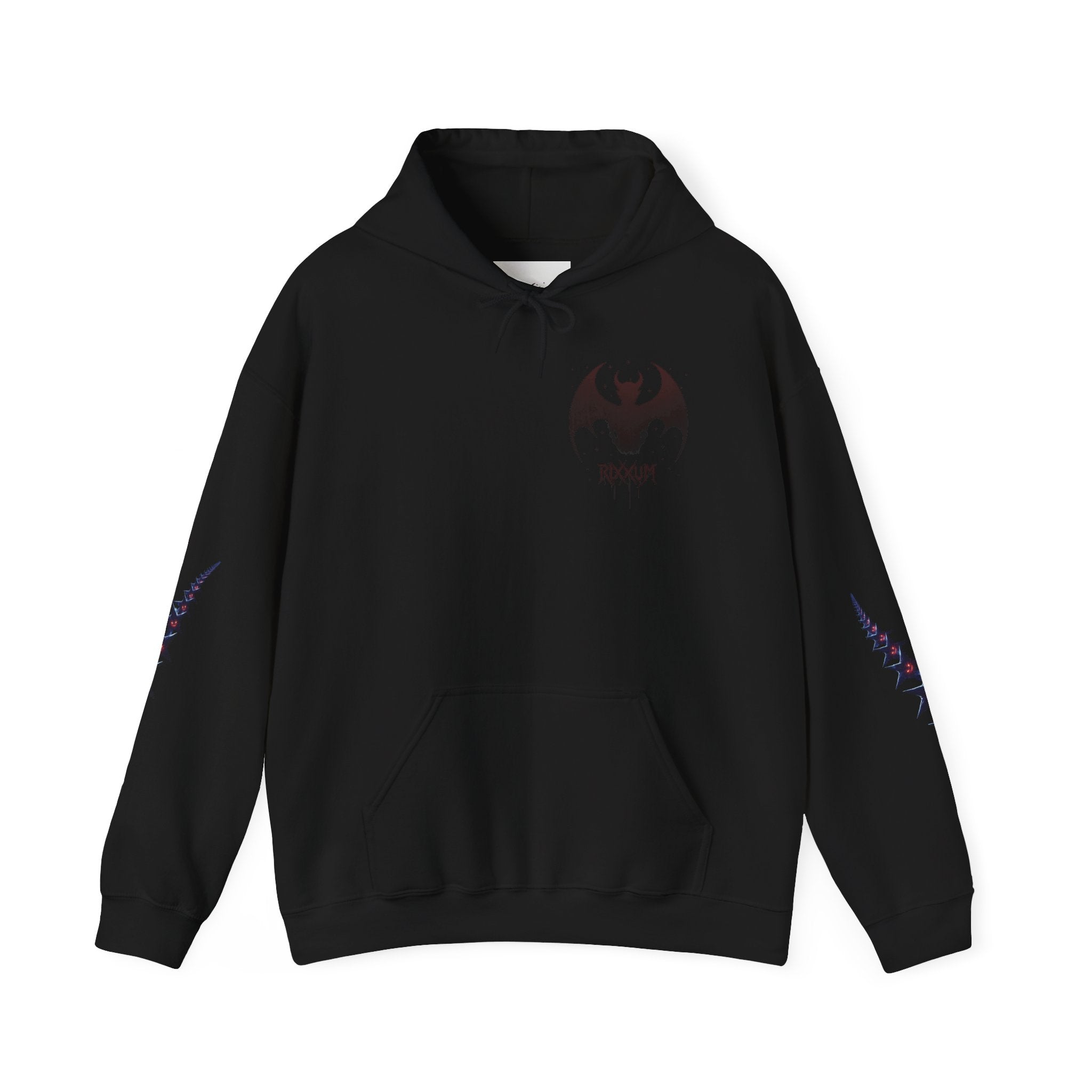 RXXUM Signature Bat Hoodie | Gothic Art Pullover Sweatshirt