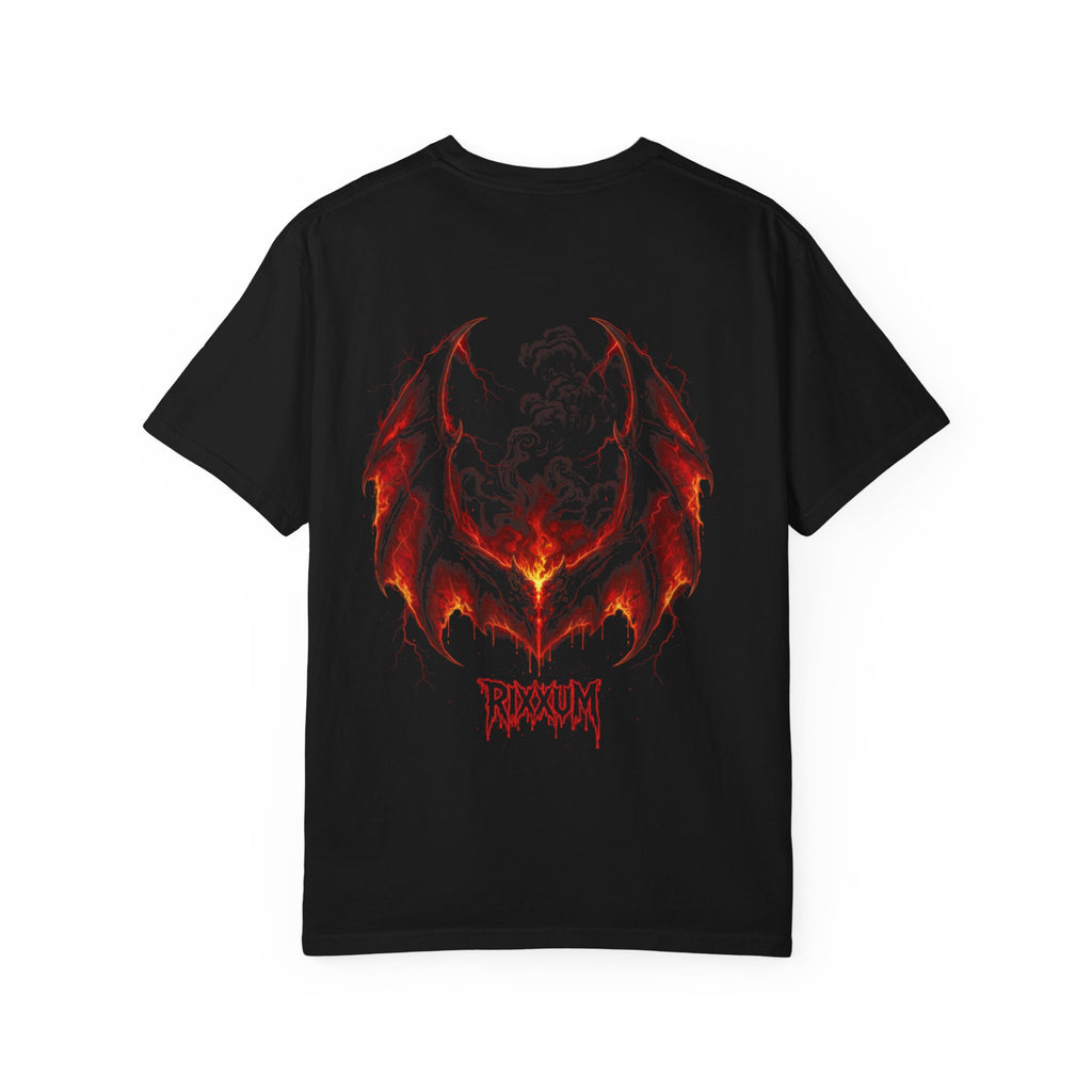 Bat Skull Graphic T-Shirt | RXXUM Gothic Band Tee