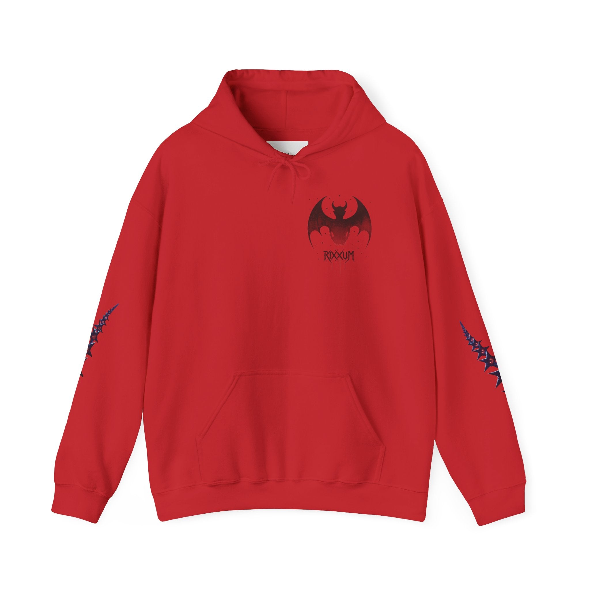 RXXUM Signature Bat Hoodie | Gothic Art Pullover Sweatshirt