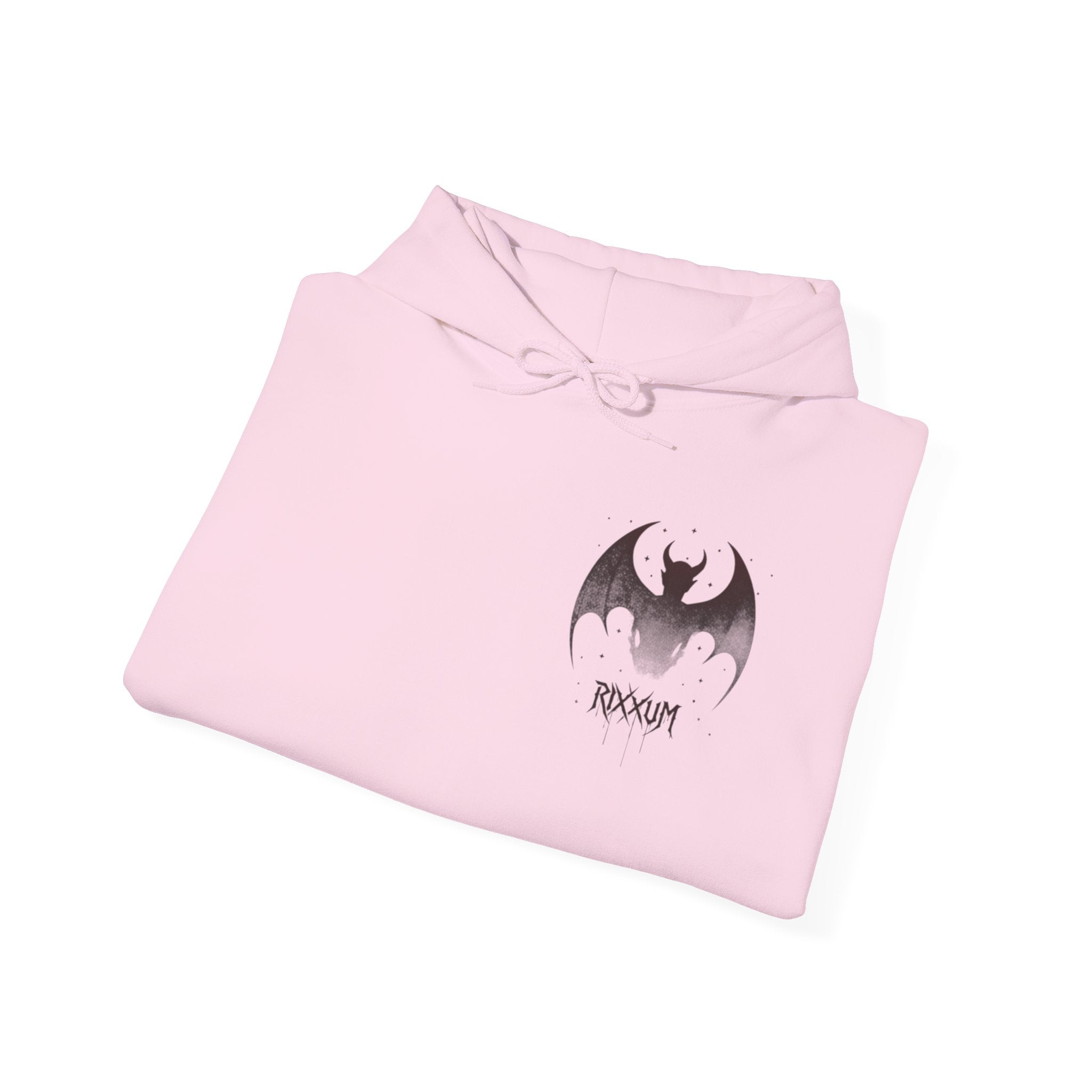 RXXUM Signature Bat Hoodie | Gothic Art Pullover Sweatshirt
