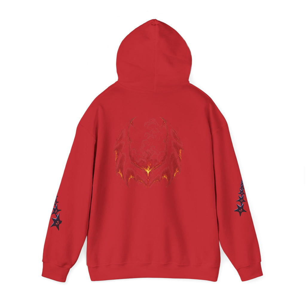 RXXUM Signature Bat Hoodie | Gothic Art Pullover Sweatshirt