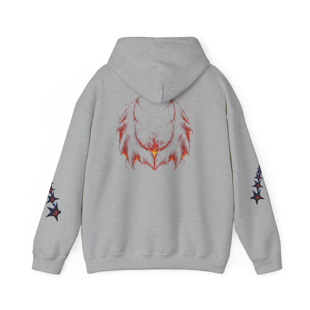 RXXUM Signature Bat Hoodie | Gothic Art Pullover Sweatshirt