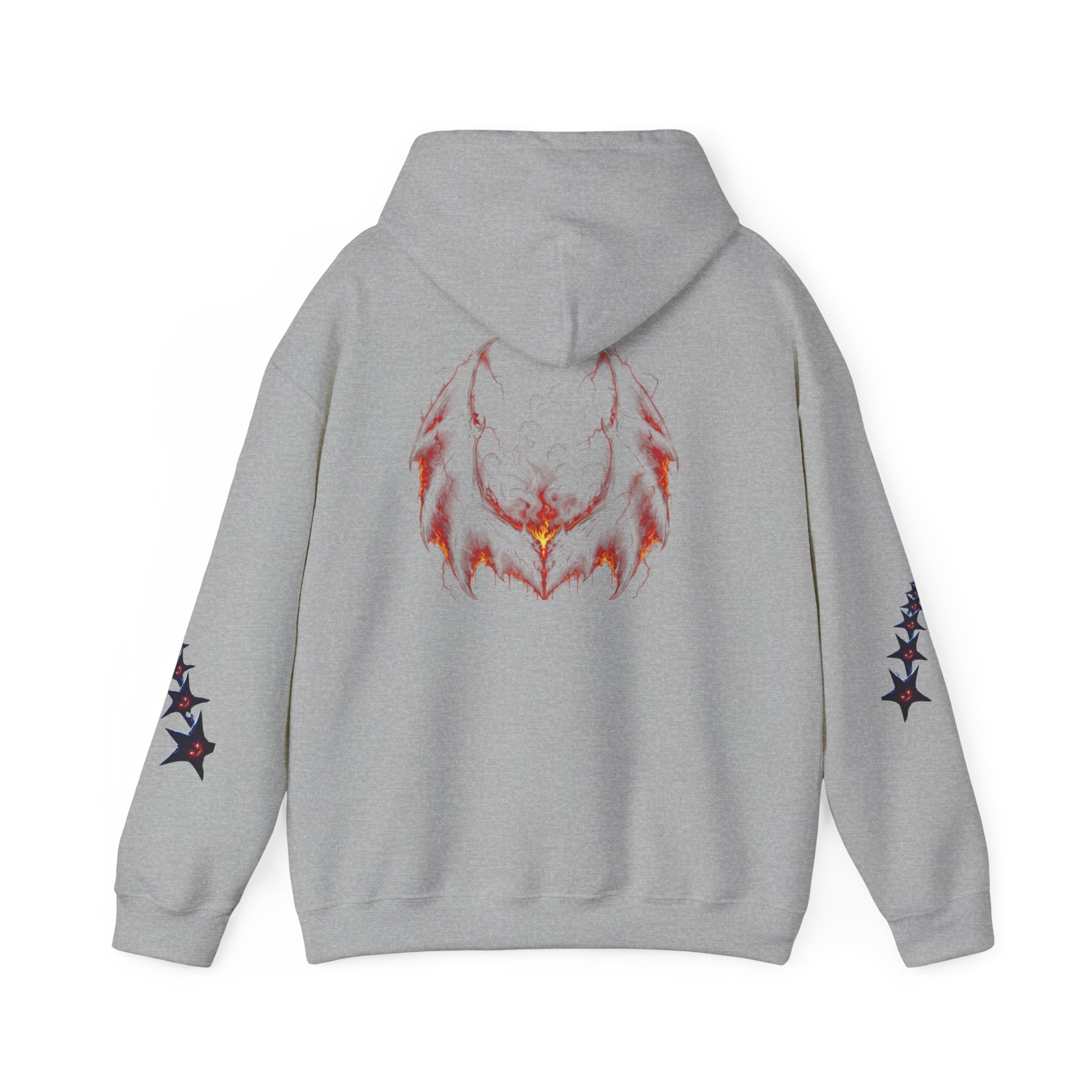 RXXUM Signature Bat Hoodie | Gothic Art Pullover Sweatshirt