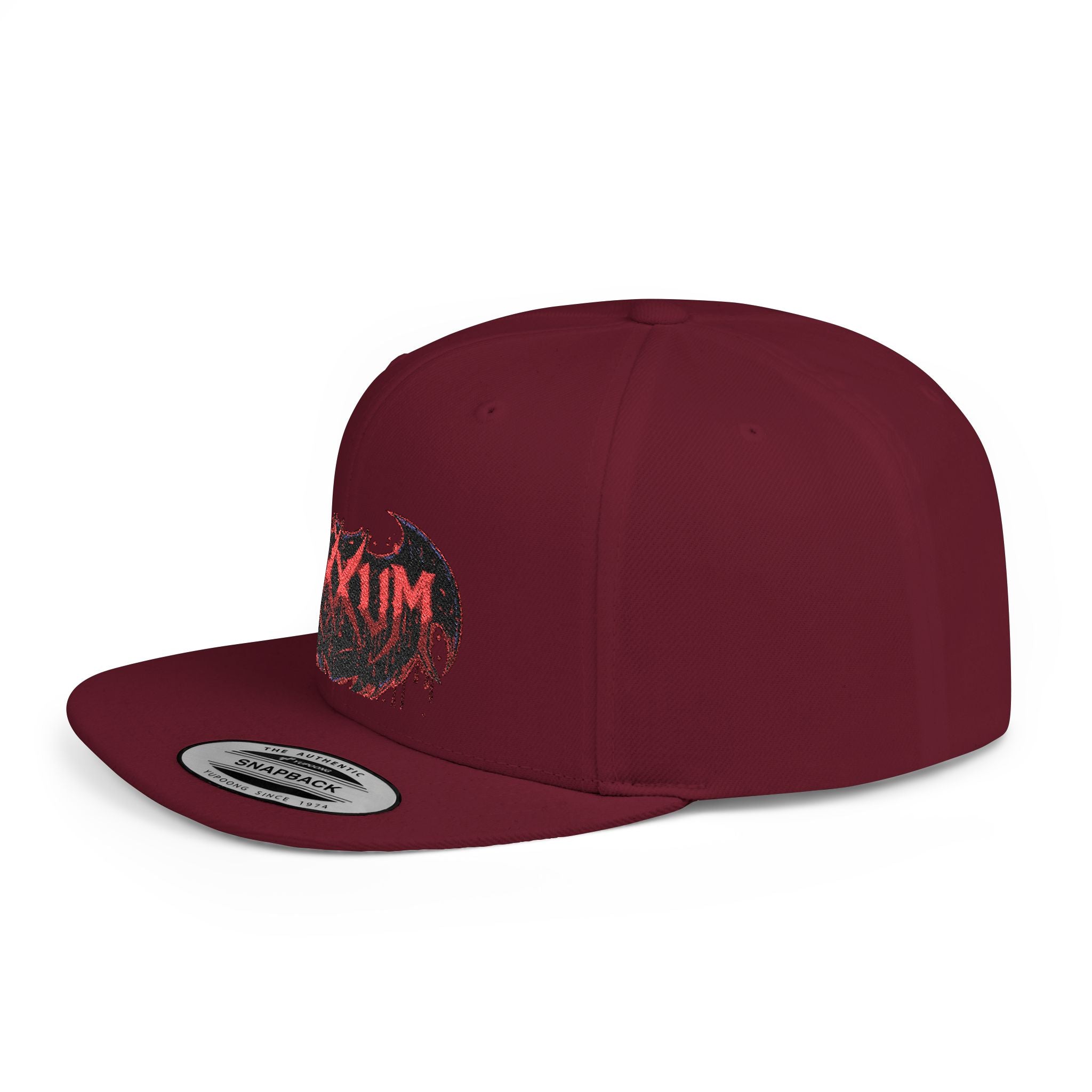 Dripping Bat Logo Snapback | RXXUM Flat Bill Cap