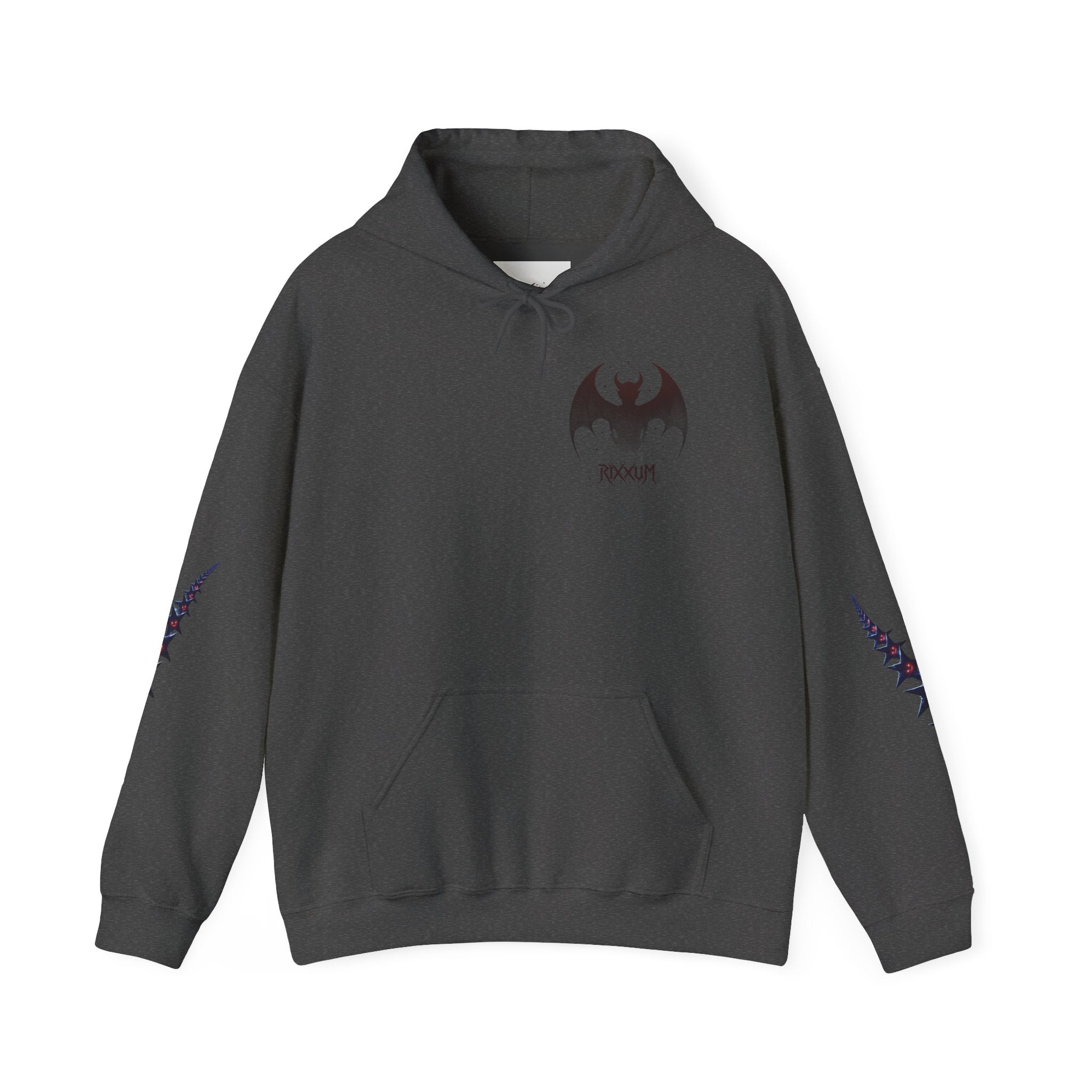RXXUM Signature Bat Hoodie | Gothic Art Pullover Sweatshirt