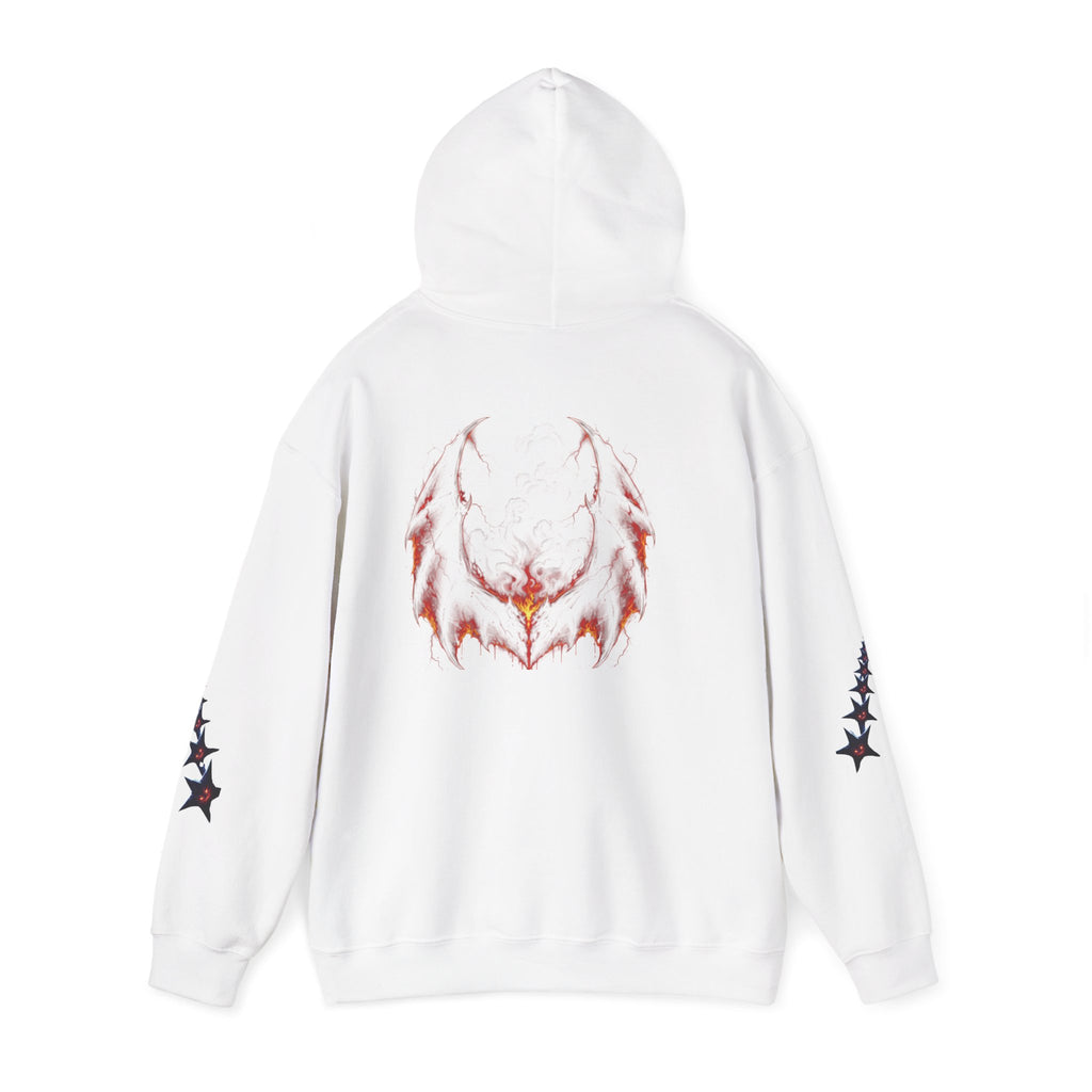 RXXUM Signature Bat Hoodie | Gothic Art Pullover Sweatshirt