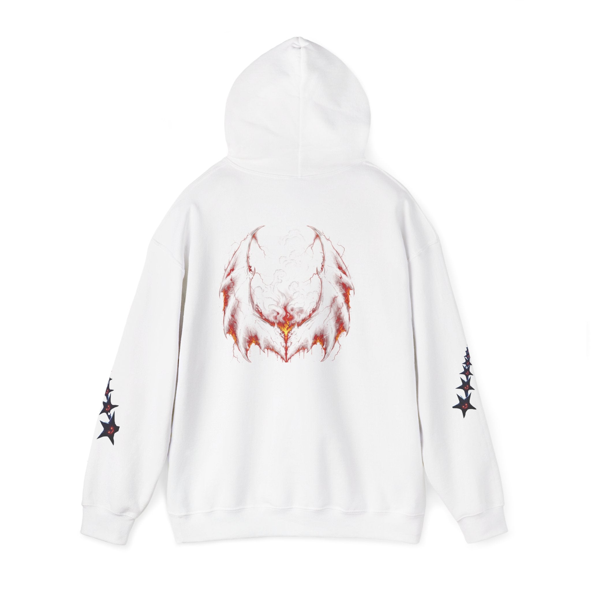 RXXUM Signature Bat Hoodie | Gothic Art Pullover Sweatshirt