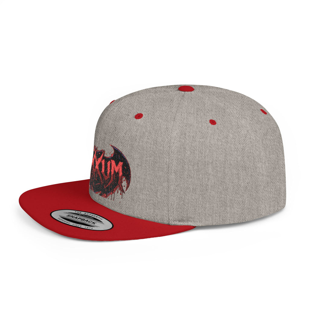 Dripping Bat Logo Snapback | RXXUM Flat Bill Cap