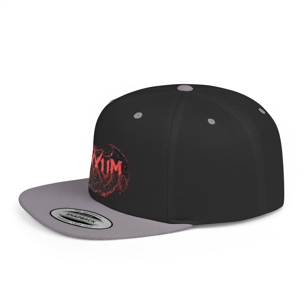 Dripping Bat Logo Snapback | RXXUM Flat Bill Cap