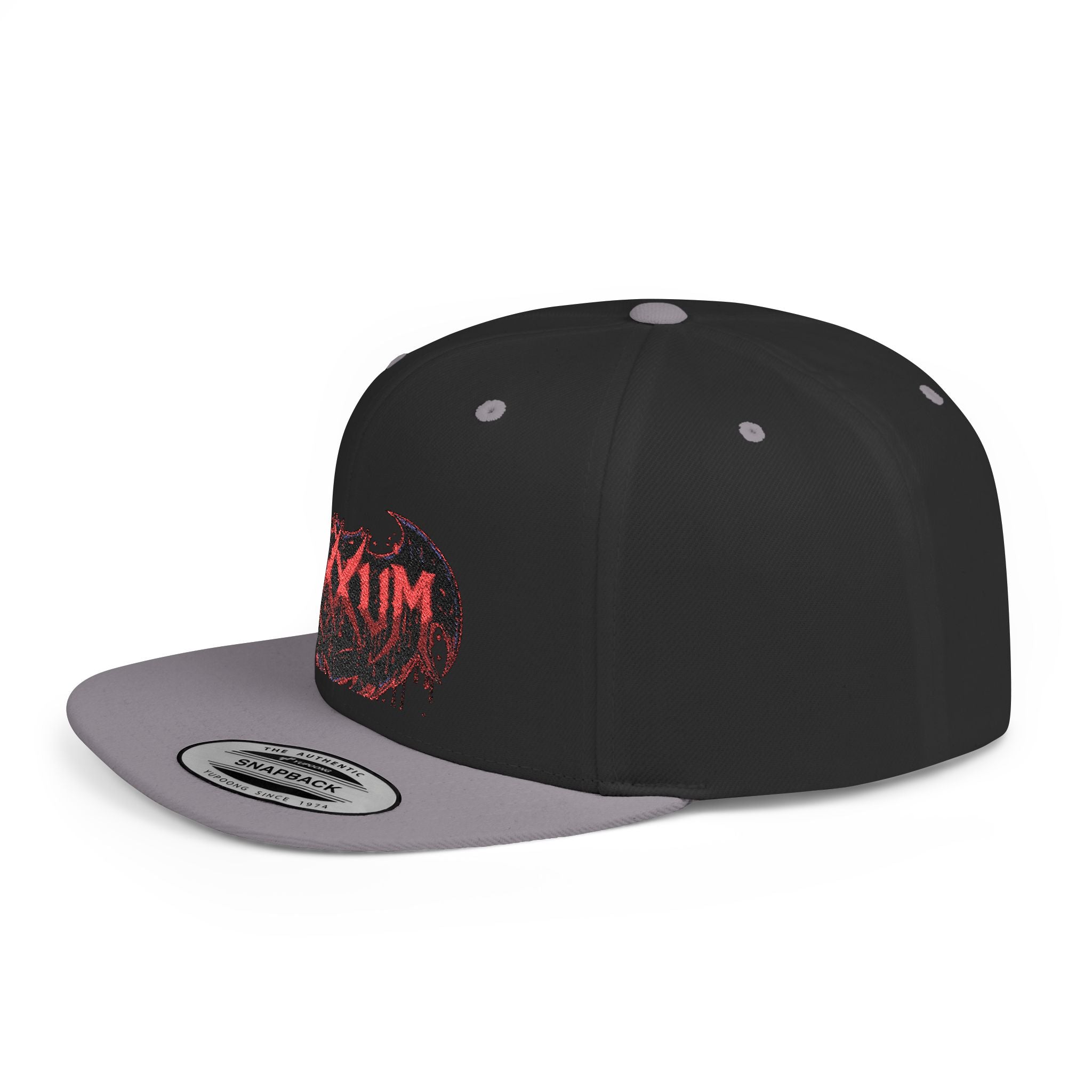 Dripping Bat Logo Snapback | RXXUM Flat Bill Cap