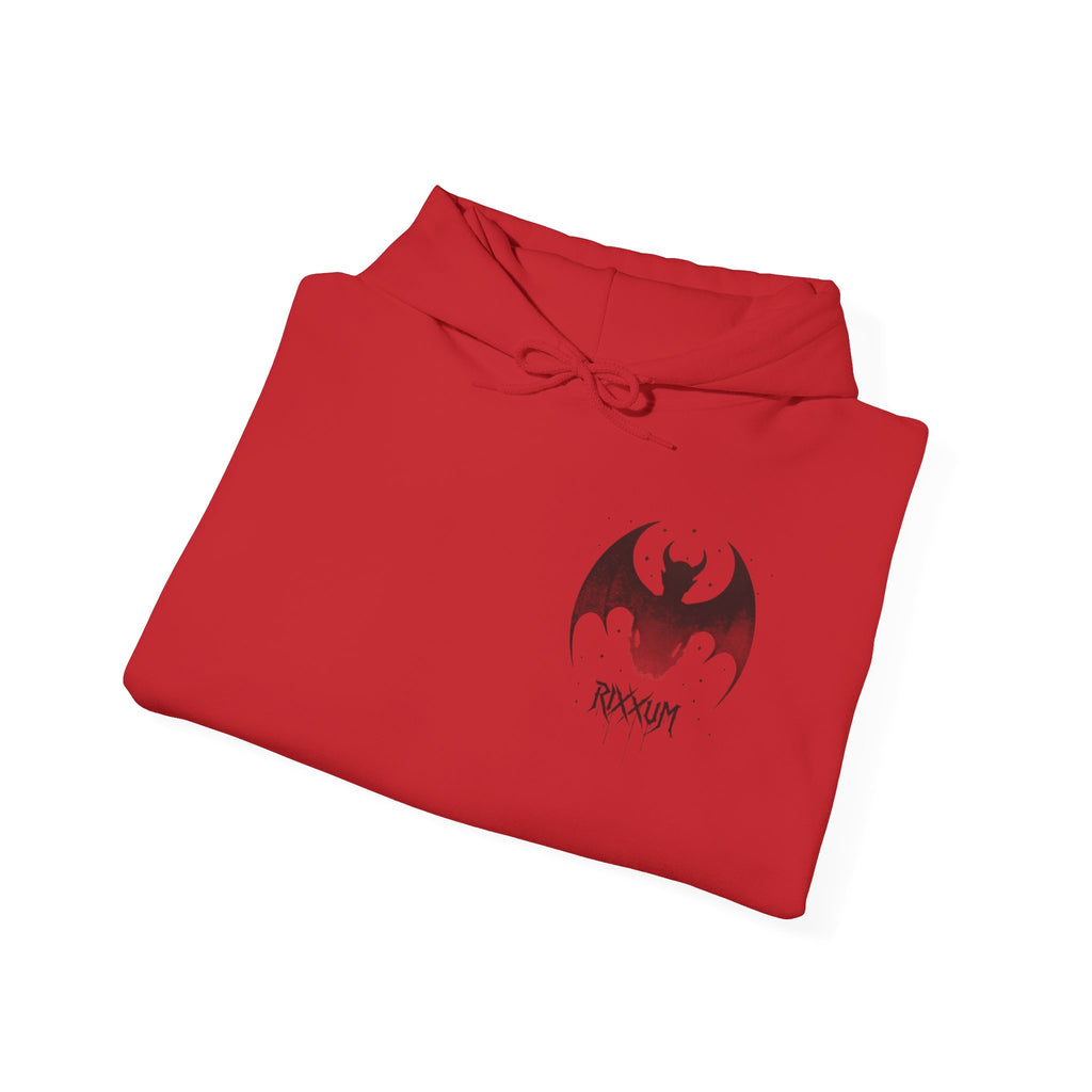 RXXUM Signature Bat Hoodie | Gothic Art Pullover Sweatshirt