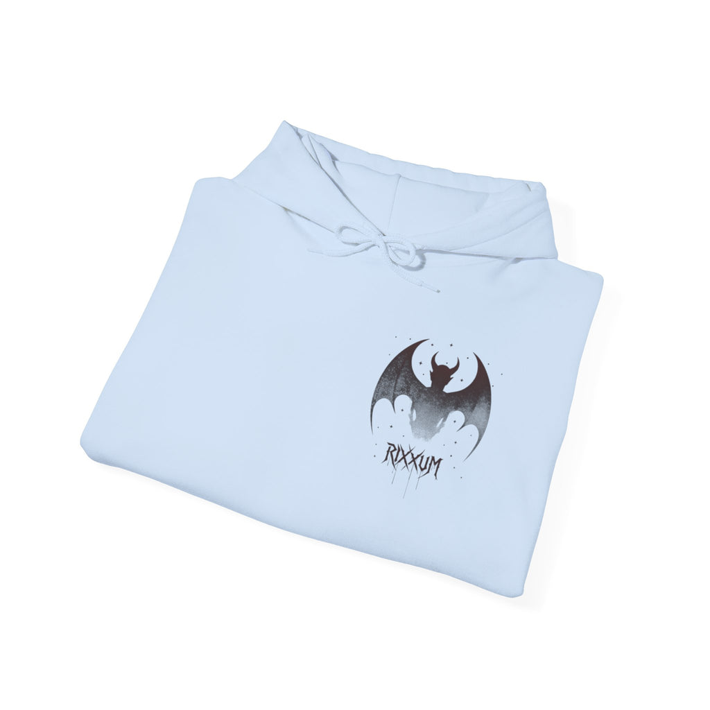 RXXUM Signature Bat Hoodie | Gothic Art Pullover Sweatshirt