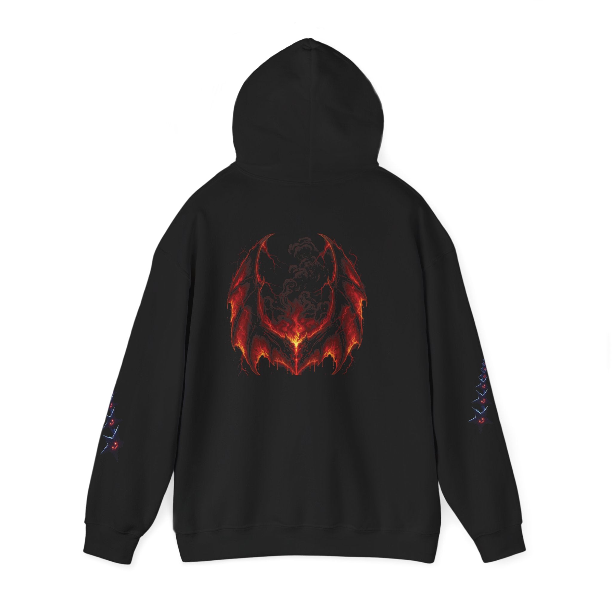 RXXUM Signature Bat Hoodie | Gothic Art Pullover Sweatshirt
