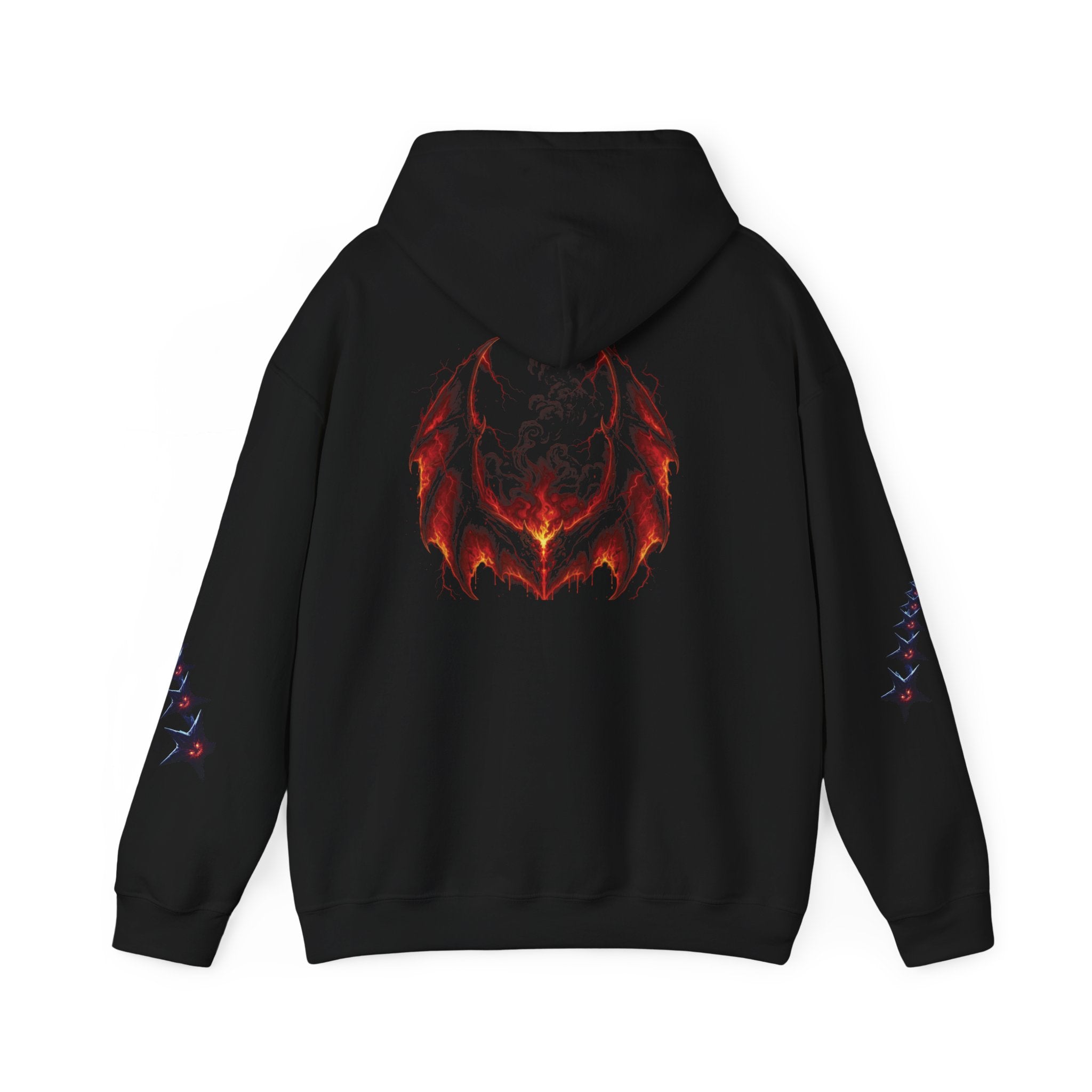 RXXUM Signature Bat Hoodie | Gothic Art Pullover Sweatshirt