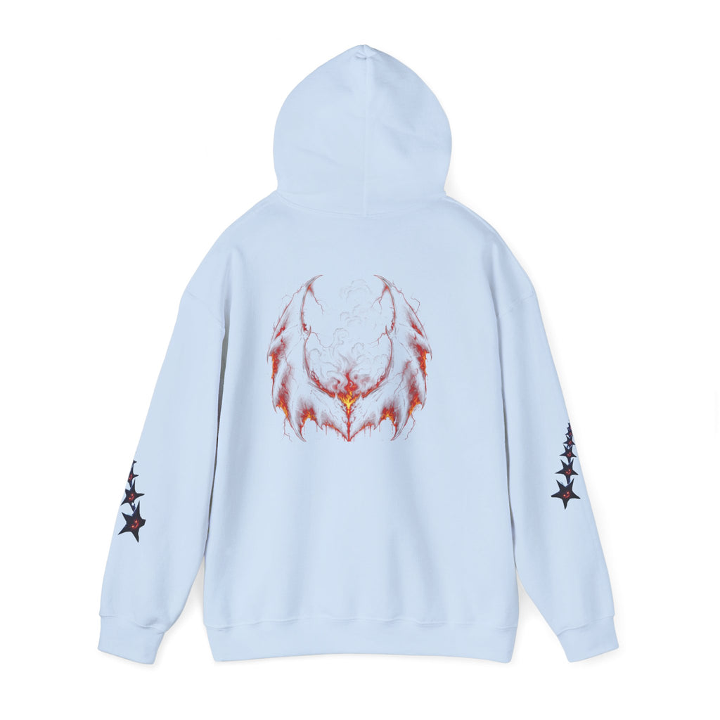 RXXUM Signature Bat Hoodie | Gothic Art Pullover Sweatshirt