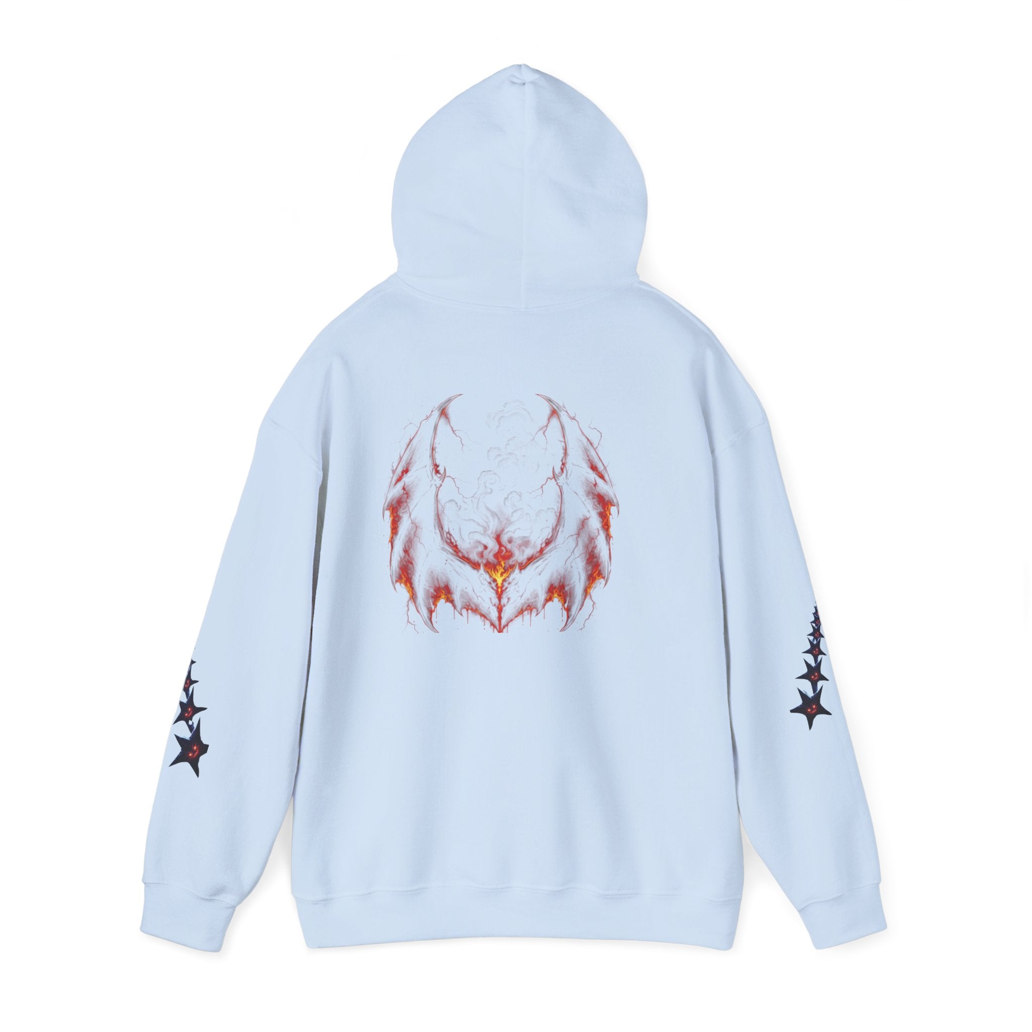 RXXUM Signature Bat Hoodie | Gothic Art Pullover Sweatshirt