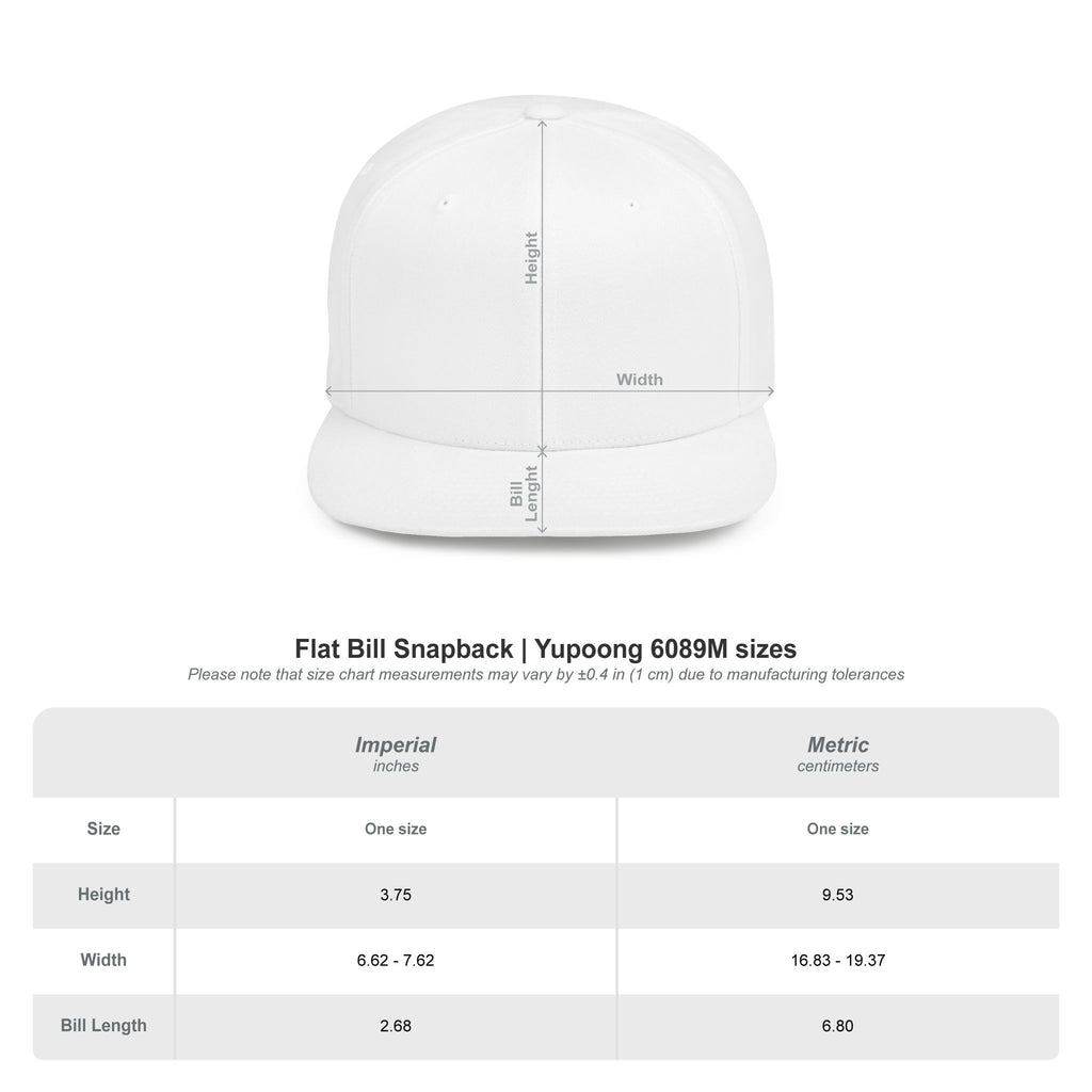 Dripping Bat Logo Snapback | RXXUM Flat Bill Cap