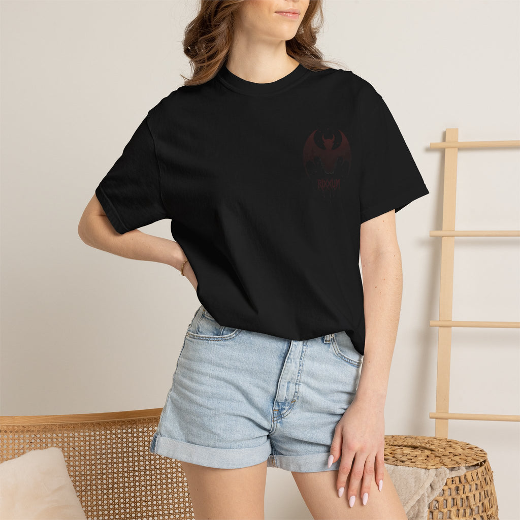 Bat Skull Graphic T-Shirt | RXXUM Gothic Band Tee