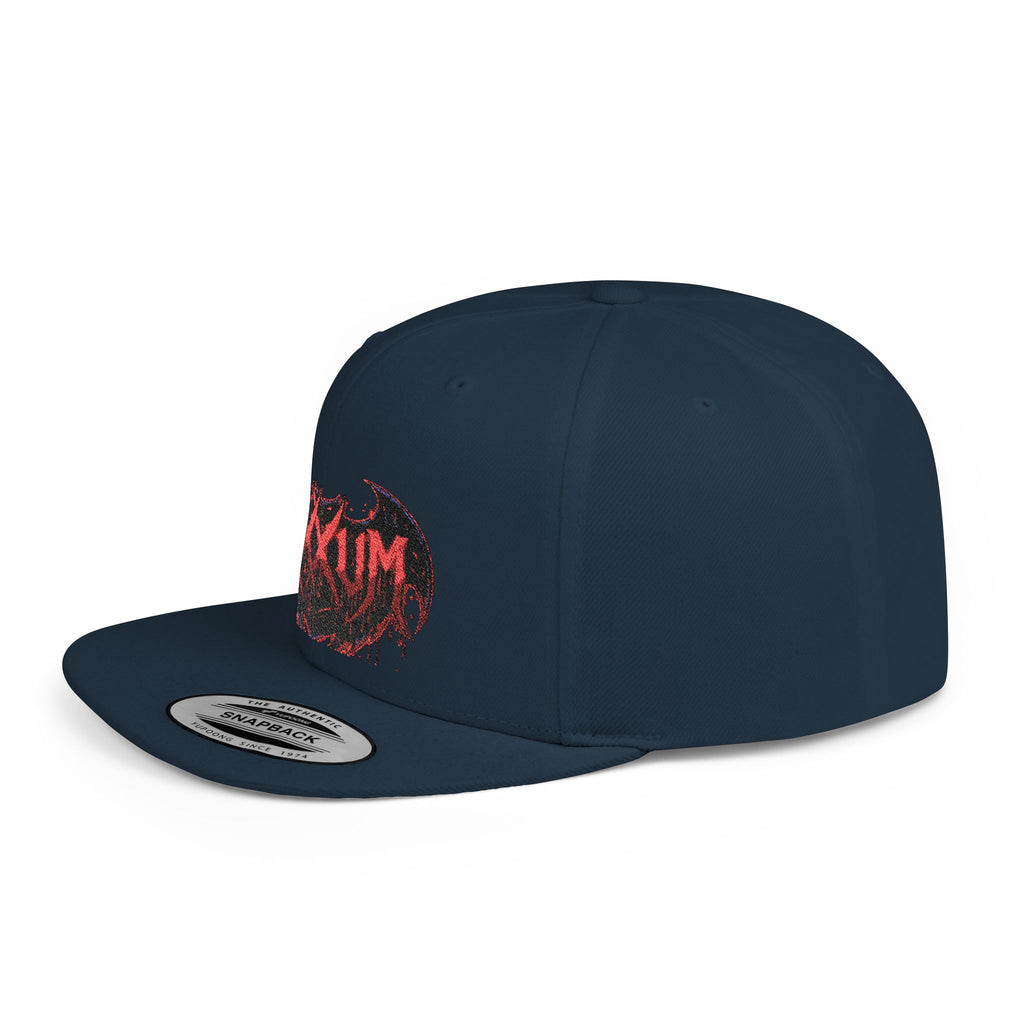 Dripping Bat Logo Snapback | RXXUM Flat Bill Cap
