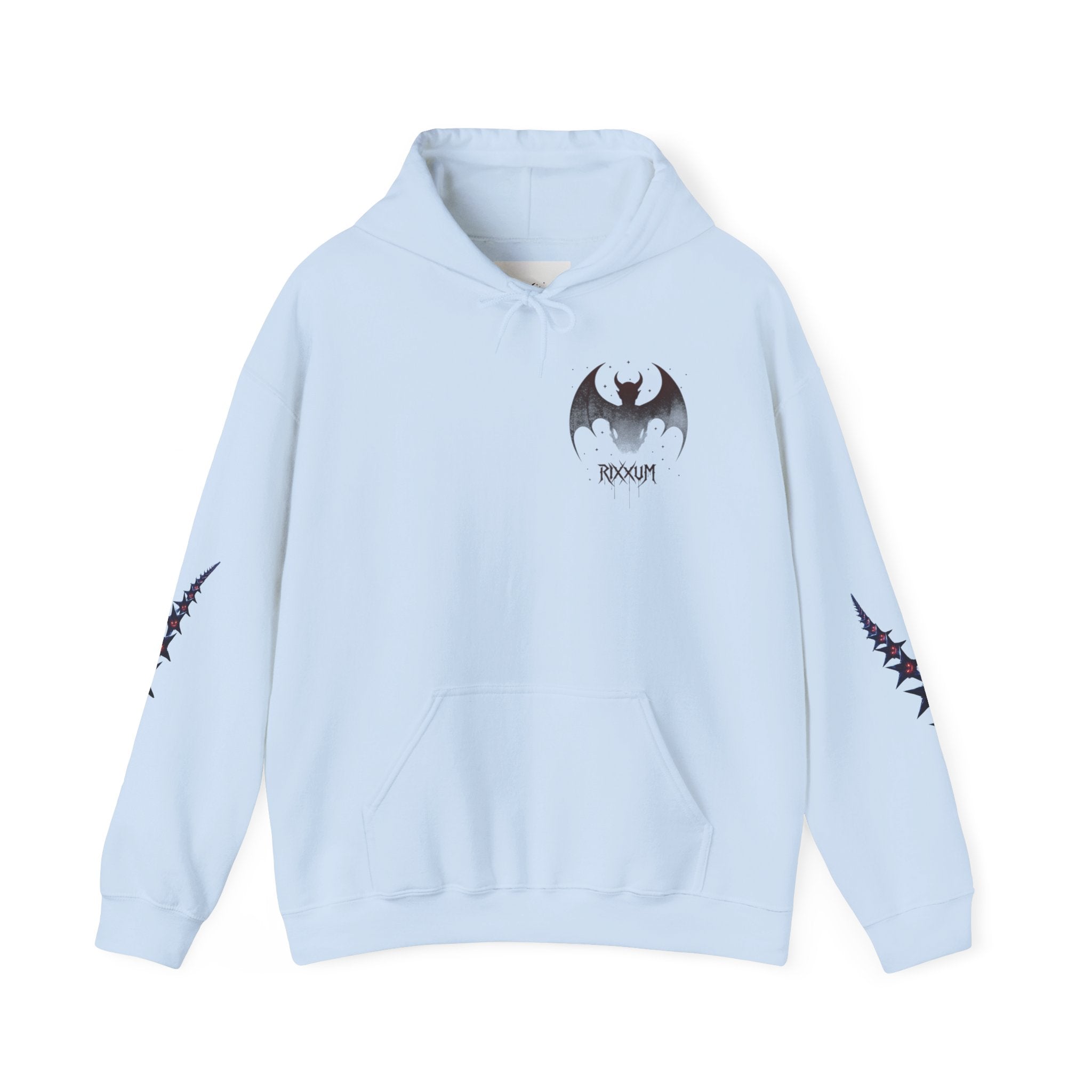 RXXUM Signature Bat Hoodie | Gothic Art Pullover Sweatshirt