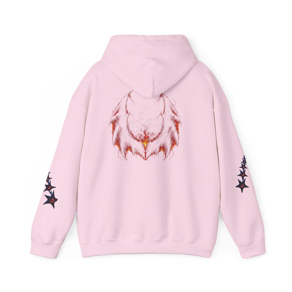 RXXUM Signature Bat Hoodie | Gothic Art Pullover Sweatshirt