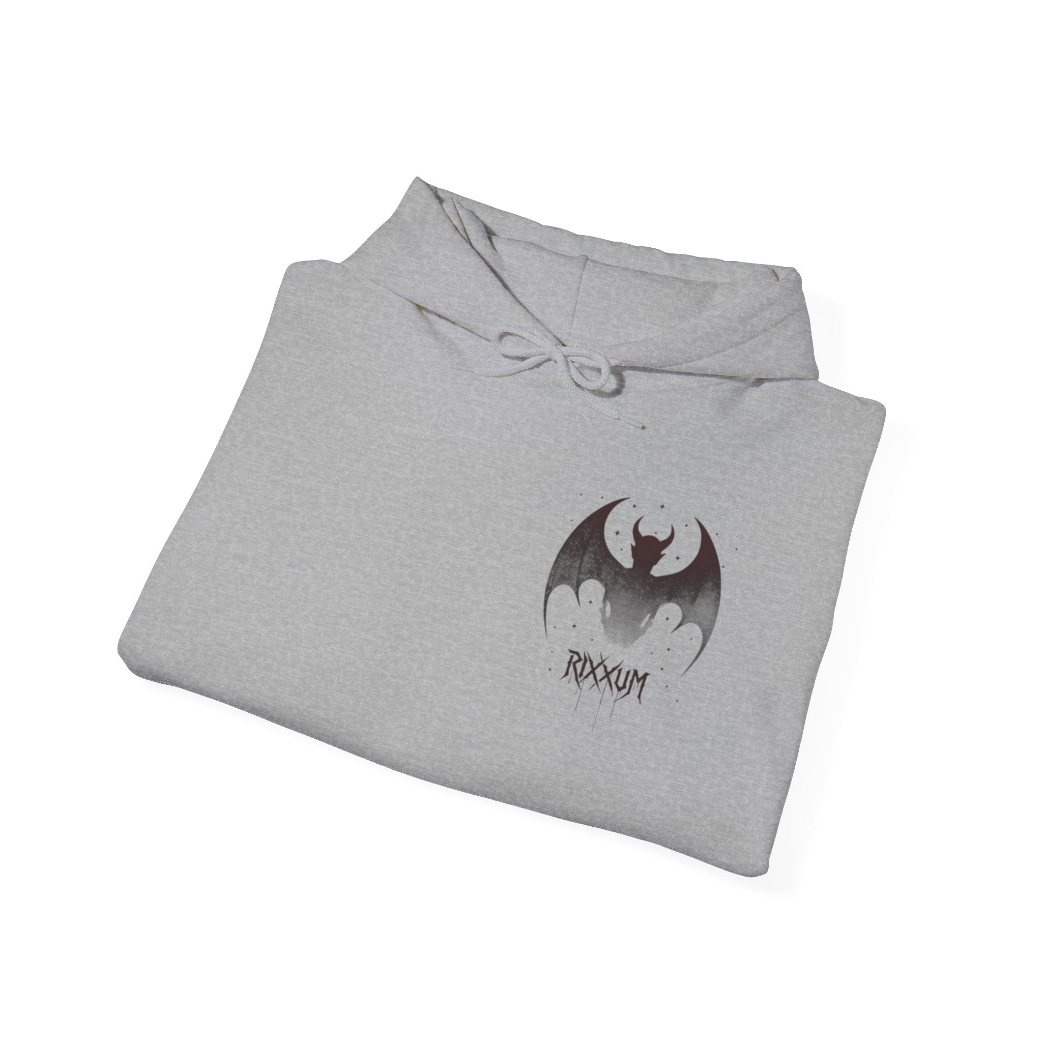 RXXUM Signature Bat Hoodie | Gothic Art Pullover Sweatshirt