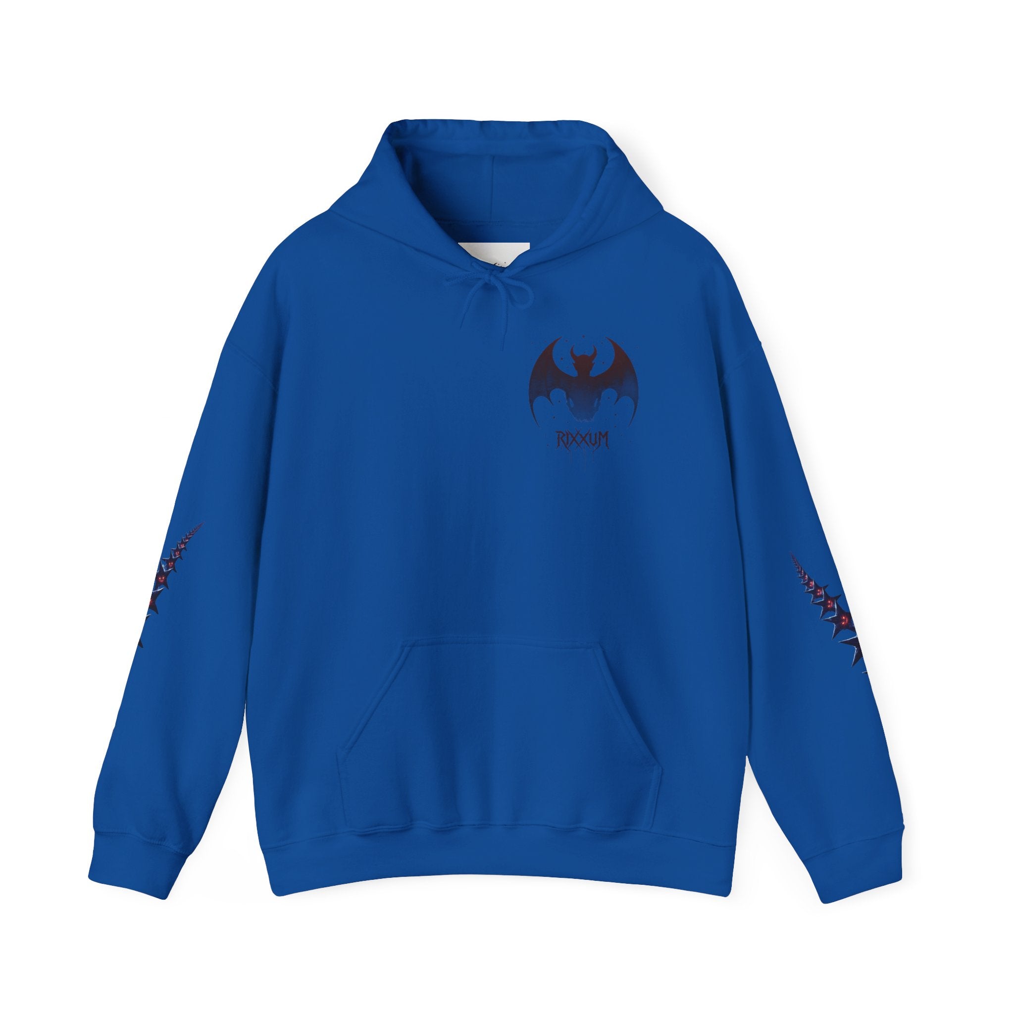 RXXUM Signature Bat Hoodie | Gothic Art Pullover Sweatshirt