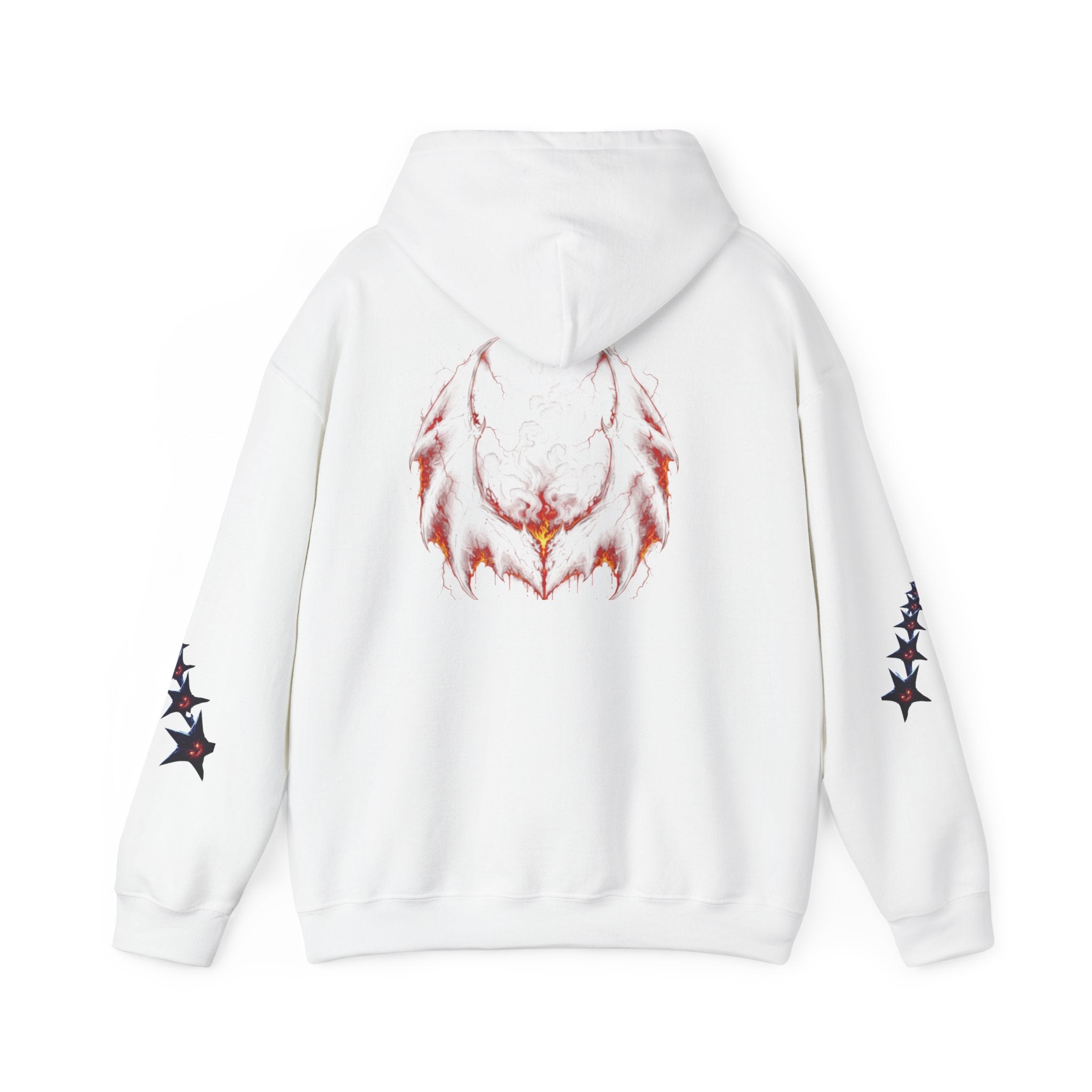 RXXUM Signature Bat Hoodie | Gothic Art Pullover Sweatshirt