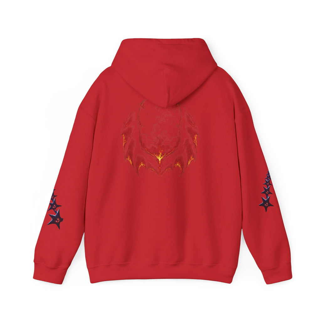 RXXUM Signature Bat Hoodie | Gothic Art Pullover Sweatshirt
