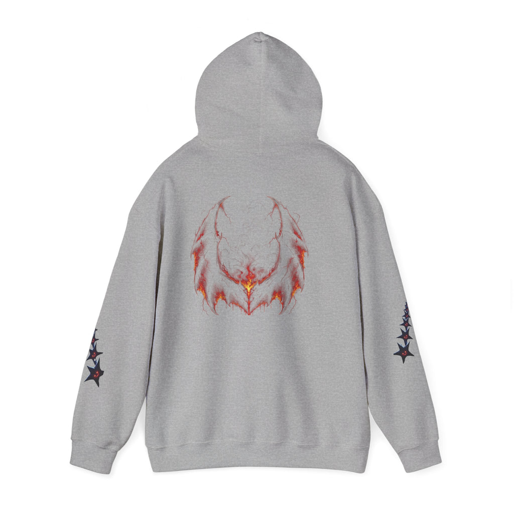 RXXUM Signature Bat Hoodie | Gothic Art Pullover Sweatshirt