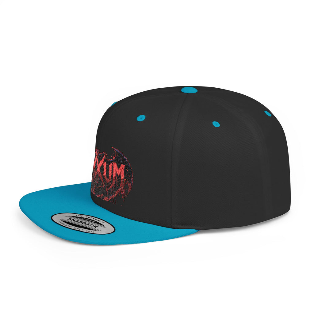 Dripping Bat Logo Snapback | RXXUM Flat Bill Cap