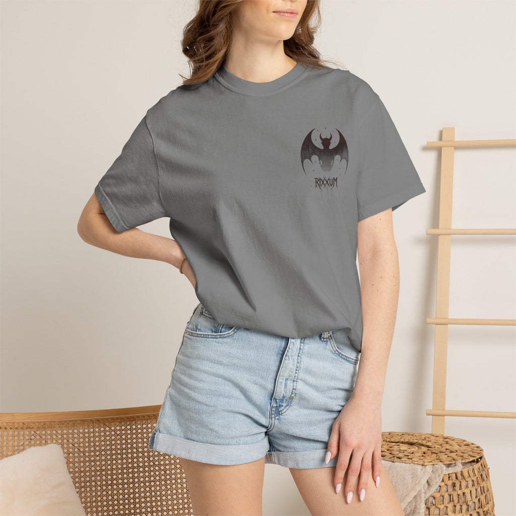 Bat Skull Graphic T-Shirt | RXXUM Gothic Band Tee