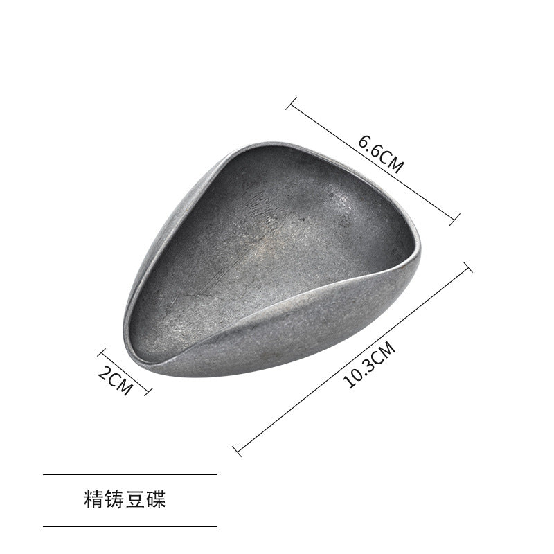 Stainless steel coffee scale bean dish sub-packaging plate bean dish vintage coffee bean measuring cup scale bean dish special bowl measuring spoon