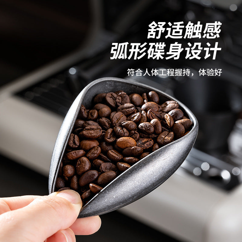 Stainless steel coffee scale bean dish sub-packaging plate bean dish vintage coffee bean measuring cup scale bean dish special bowl measuring spoon