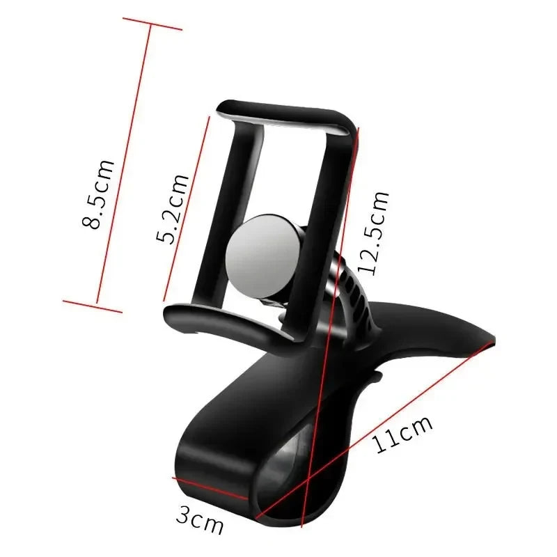 Dashboard Car Mobile Phone Clip Car Smart Phone Holder 360 Degree Rotation GPS Navigation Bracket Mobile Phone Stand For iPhone