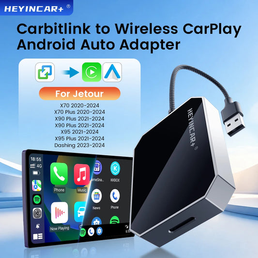 2026 HEYINCAR For Jetour X70 X90 X95 Dashing GAC GS8 GS4 Carbitlink Easy Connection to Wireless CarPlay Android Auto Adapter