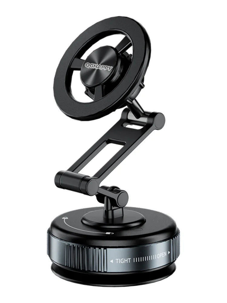 Car Phone Magnetic Stand Mechanical Vacuum Suction Cup Rotate 360° Magnetic Adsorption Bracket Navigation Universal Holder