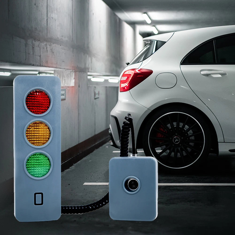 Car Guide Sensor Anti Collision Garage Smart Parking Device with Three Color Light Auto Parking System Stop Aid Battery Operated