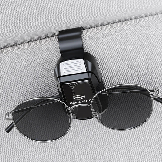 Car Sun Visor Glasses Clip Mirror Style Sunglasses Holder For Geely Coolray Geometry C GX3 Emgrand EC7 Panda Tugella Car Gadgets