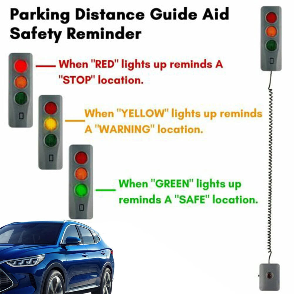 Car Guide Sensor Anti Collision Garage Smart Parking Device with Three Color Light Auto Parking System Stop Aid Battery Operated