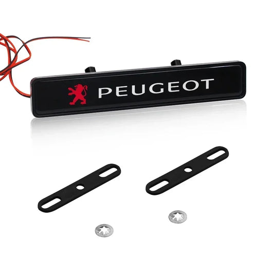 Car Electronics Car LED Front Hood Grille Badge Decorative Light For Peugeot 308 408 508 208 3008 2008 206 207 307 Car Gadgets