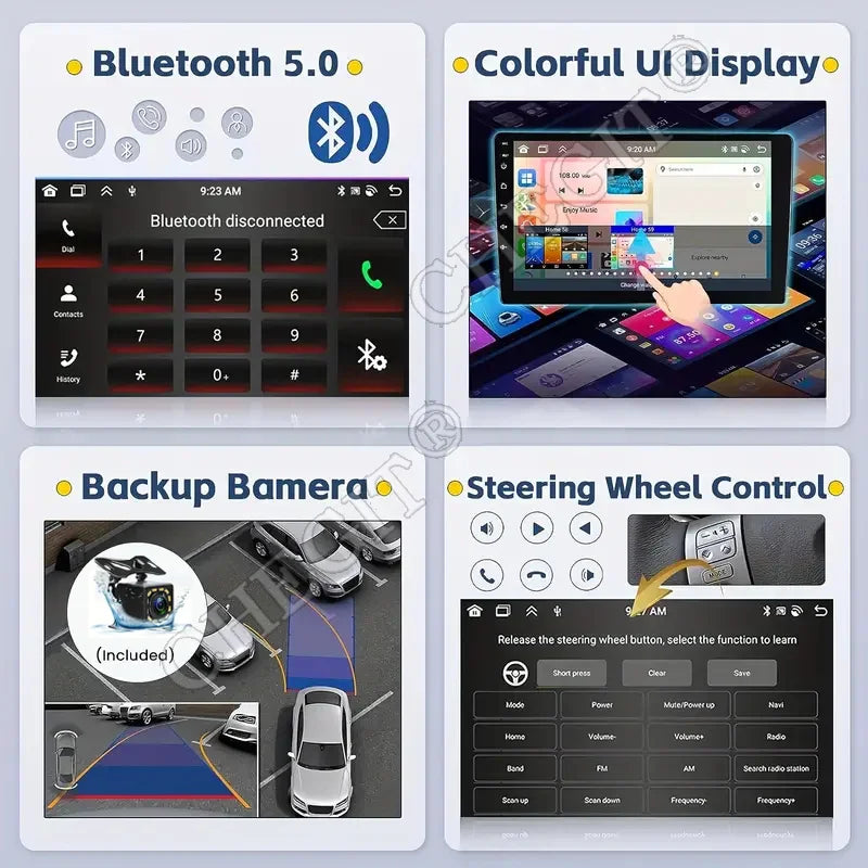 7/9/10 inch Universal Android 13 Car Radio 32G/64G Autoradio android 2 Din car radio GPS BT Central Multimedia Smart car systems