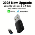 Carplay Wireless Adapter Android Auto 2 in 1 Smart Dongle 5G WIFI For iphone Android Phone For Volvo Benz Mg Kia Chery VW