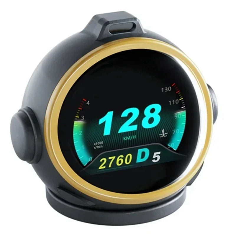 Car Head Up Display Smart GPS HUD -Oriented Robot Design Digital Speedometer Gesture Recognition USB Plug for Car-TCES